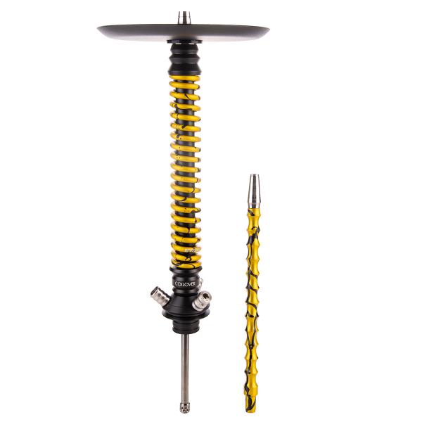 Кальян Mamay Customs Coilover Большой  Чёрный Золотой Сплеш в Якутске