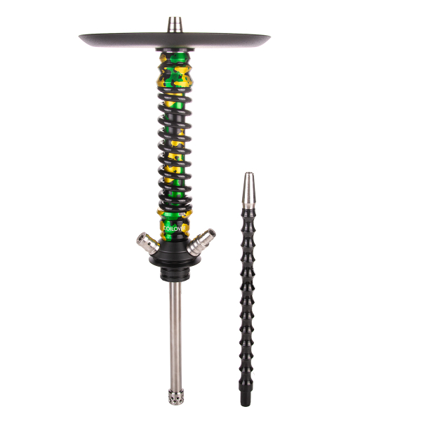 Кальян Mamay Customs Coilover Mini   Зелёный/золотой Камуфляж Черный в Якутске
