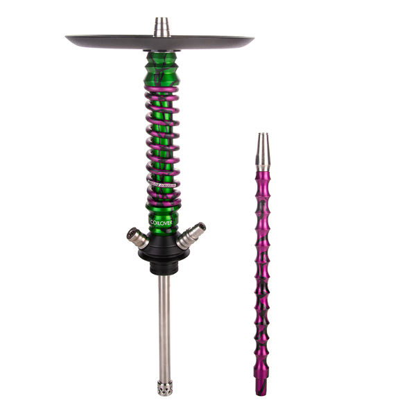 Кальян Mamay Customs Coilover Mini   Зелёный Сплеш Пурпурный Сплеш в Якутске