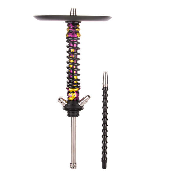 Кальян Mamay Customs Coilover Mini   Пурпурный/золотой Камуфляж Чёрный в Якутске