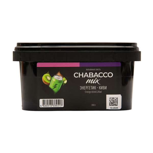 Бестабачная смесь Chabacco Mix Medium Energy Drink & Kiwi 200 грамм в Якутске