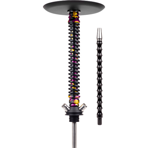 Кальян Mamay Customs Coilover Big Anod Special Purple Gold Camo Черный Глянец в Якутске