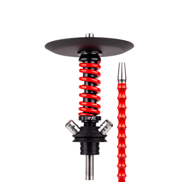 Кальян Mamay Customs Coilovers Micro Anod Черный Красный Глянец в Якутске