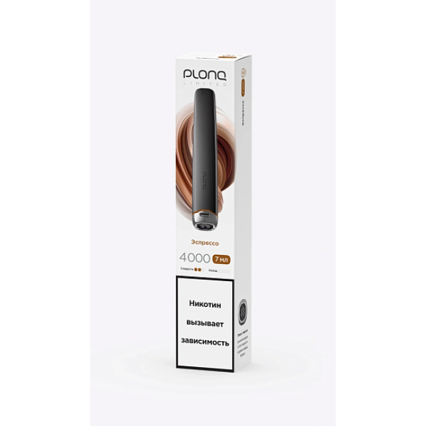 Электронка Plonq Plus Pro Black Эспрессо 4000 затяжек в Якутске