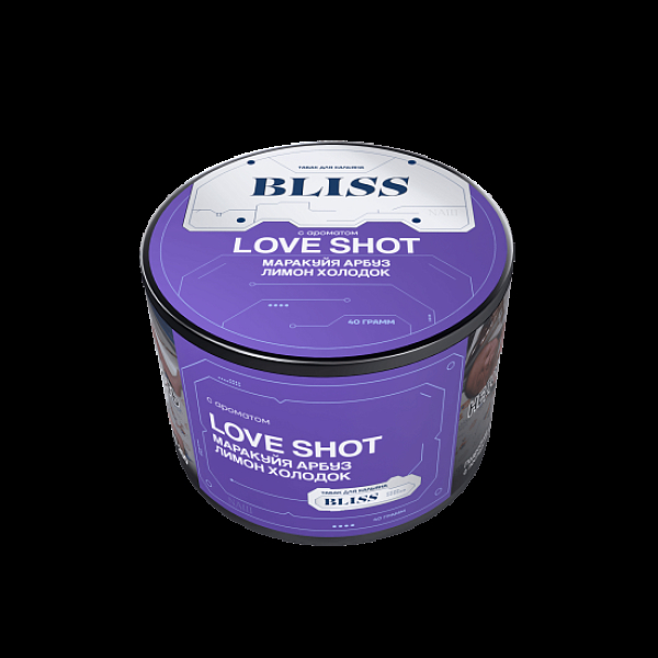 Табак Bliss Love Shot Маракуйя Арбуз Лимон Холодок 40 грамм в Якутске