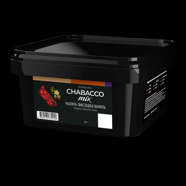Бестабачная смесь Chabacco Mix Raspberry Pistachio Vanilla Малина Фисташка Ваниль Medium 200 грамм в Якутске